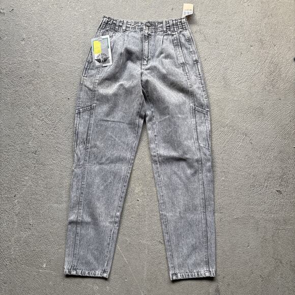 Deadstock 90s Dockers Jeans Black 28x30 Pleated Denim Levi’s Baggy Acid Vintage - Picture 1 of 13